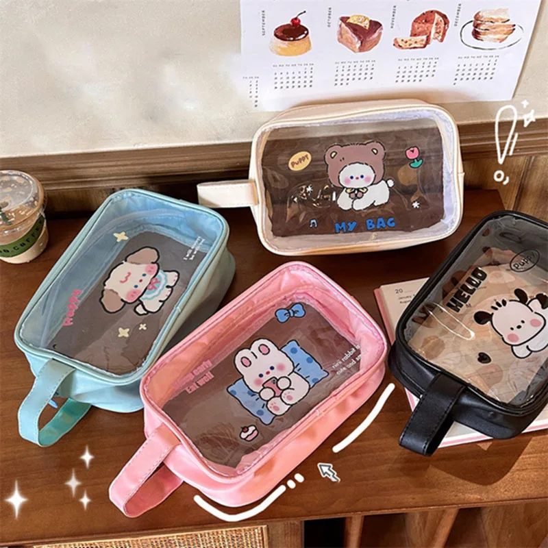 Portable Kawaii Cartoon Travel Wash Bag Female Transparent Waterproof Makeup Storage Pouch Large Capacity Cosmetic Organizer
Portable Kawaii Cartoon Travel Wash Bag Female Transparent Waterproof Makeup Storage Pouch Large Capacity Cosmetic Organizer