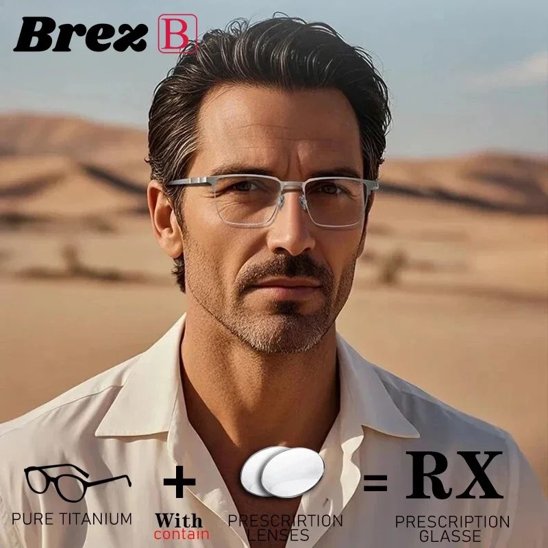 Новые высококачественные мужские очки из чистого титана с диоптриями, индивидуальные прогрессивные линзы для коррекции близорукости, оправа для оптики
Новые высококачественные мужские очки из чистого титана с диоптриями, индивидуальные прогрессивные линзы для коррекции близорукости, оправа для оптики