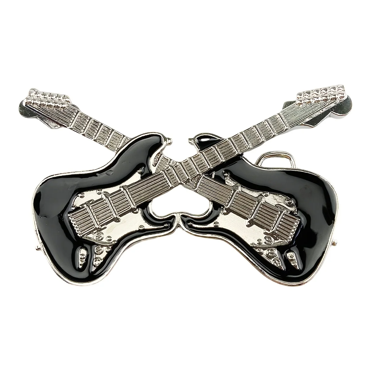 T-DISOM 1pc Men's Vintage Musical Belt Buckle Two Crossed Electric Guitars Fashion Accessory
T-DISOM 1pc Men's Vintage Musical Belt Buckle Two Crossed Electric Guitars Fashion Accessory
