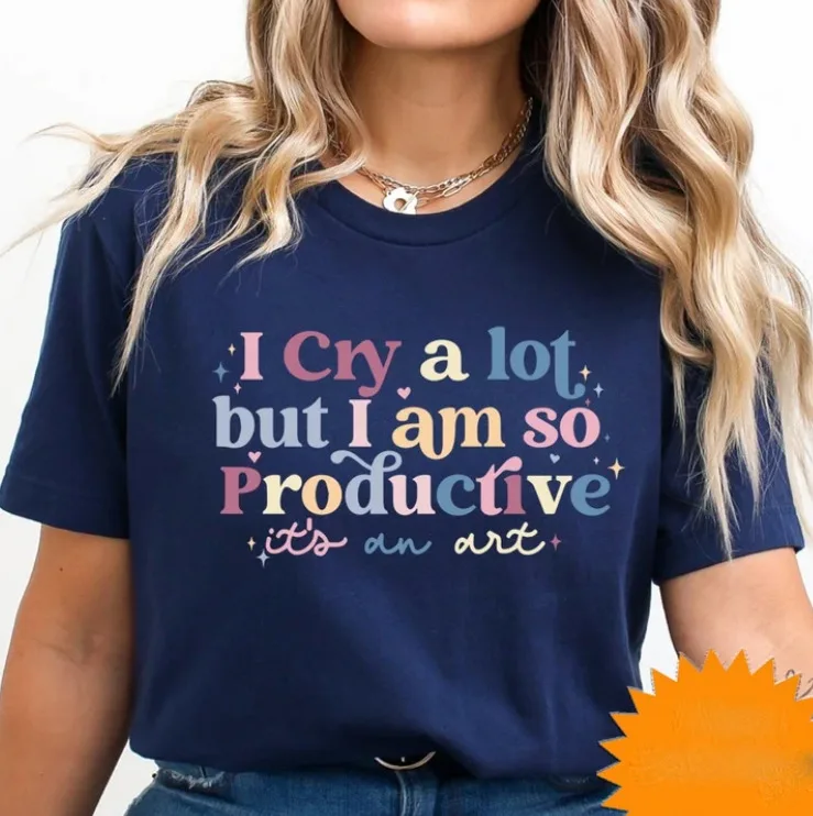 I Cry A Lot But I Am So Productive, It'S An Art Shirt, Mental Health Shirt S-5Xl
I Cry A Lot But I Am So Productive, It'S An Art Shirt, Mental Health Shirt S-5Xl