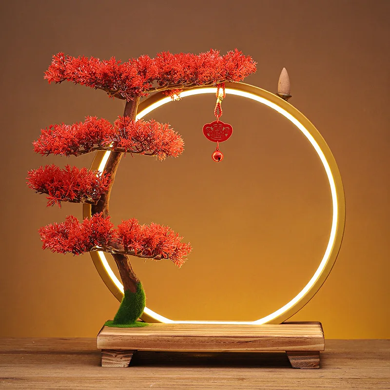 Creative Zen Ornaments Warm Light LED Ring Lamp New Chinese Style Backflow Incense Display Bracket Light Ring Christmas Gifts
Creative Zen Ornaments Warm Light LED Ring Lamp New Chinese Style Backflow Incense Display Bracket Light Ring Christmas Gifts