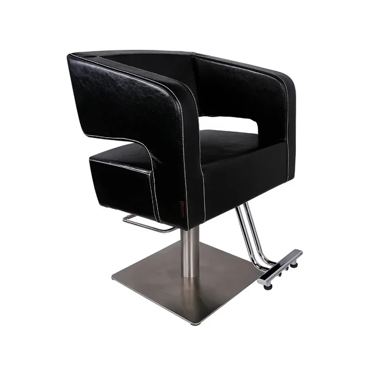 Factory Price Luxury Design Black Genuine Leather Hydraulic Styling Chair For Salon
Factory Price Luxury Design Black Genuine Leather Hydraulic Styling Chair For Salon