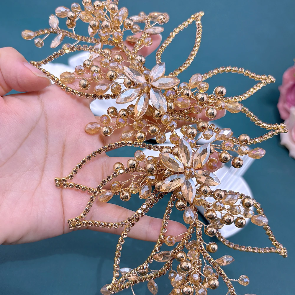 DZ284 Handmade Pearl Headbands Fashion Wedding Hair Accessories For Women Bride Hairbands Champagne Crystal Ballroom Headwear
DZ284 Handmade Pearl Headbands Fashion Wedding Hair Accessories For Women Bride Hairbands Champagne Crystal Ballroom Headwear