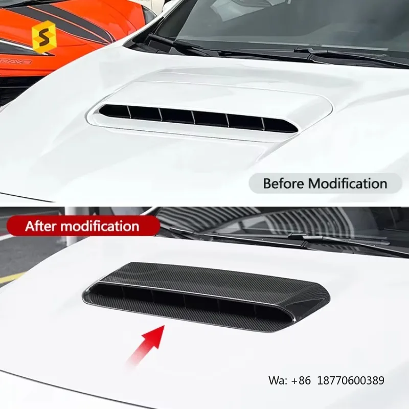 Shasha Carbon Car Hood Air Outlet Overlay Real Carbon Fiber Exterior Accessories for Subaru WRX
Shasha Carbon Car Hood Air Outlet Overlay Real Carbon Fiber Exterior Accessories for Subaru WRX