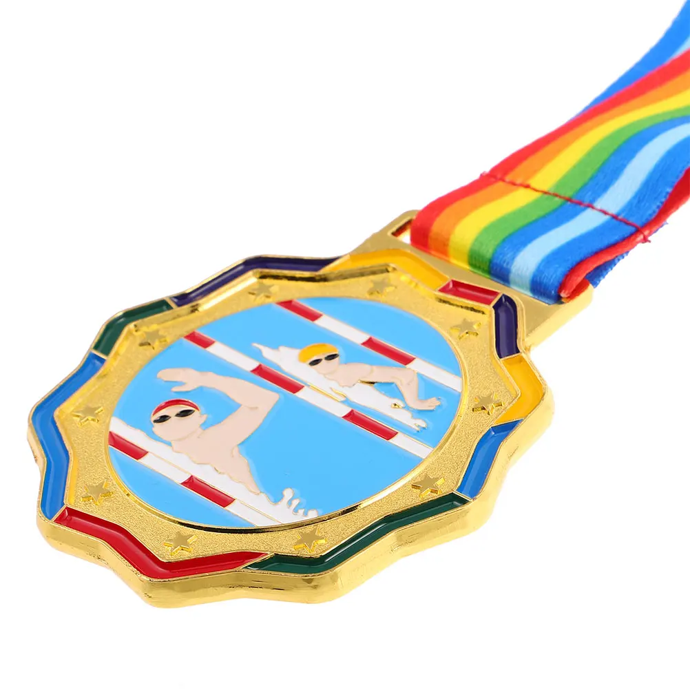 2pcs Swimming Medals for Kids Durable Metal Championship Racing Award Ribbons Sports Prize School Tournament Keepsake Team
2pcs Swimming Medals for Kids Durable Metal Championship Racing Award Ribbons Sports Prize School Tournament Keepsake Team