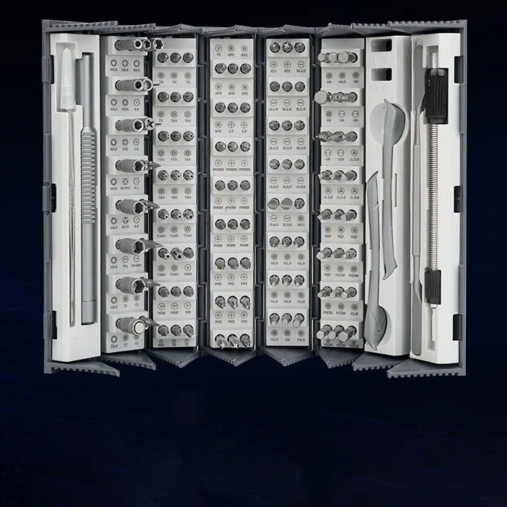 Hexagonal Shaped 128-Piece Screwdriver Set Magnetic Bits Portable Case Precision Screwdriver Set Phillips Torx Durable Design
Hexagonal Shaped 128-Piece Screwdriver Set Magnetic Bits Portable Case Precision Screwdriver Set Phillips Torx Durable Design