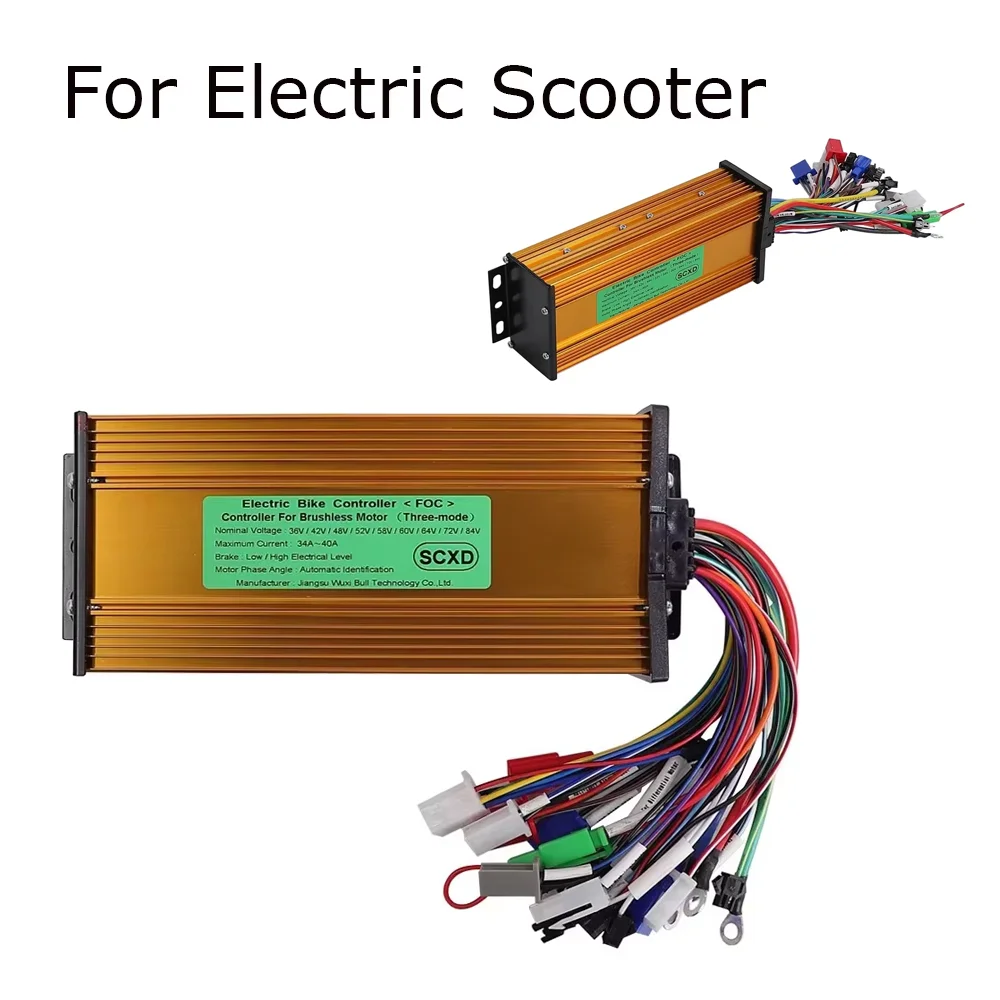 36V -84V Brushless Controller for E-bike Bike Scooter Scooter 1200W 1300W 1500W Scooter Regulation Period Sine Wave 34A -40A
36V -84V Brushless Controller for E-bike Bike Scooter Scooter 1200W 1300W 1500W Scooter Regulation Period Sine Wave 34A -40A
