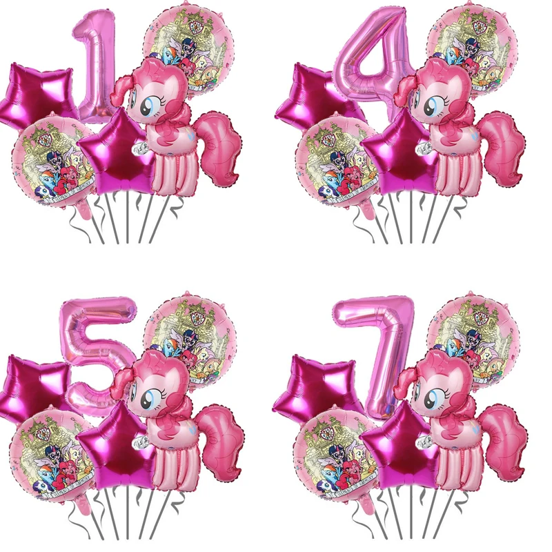 0-9 Number My Magical Little Ponys Pinkie Pie Balloon Pink Birthday Balloon Set Festival Party Decoration Baptismal Supplies
0-9 Number My Magical Little Ponys Pinkie Pie Balloon Pink Birthday Balloon Set Festival Party Decoration Baptismal Supplies