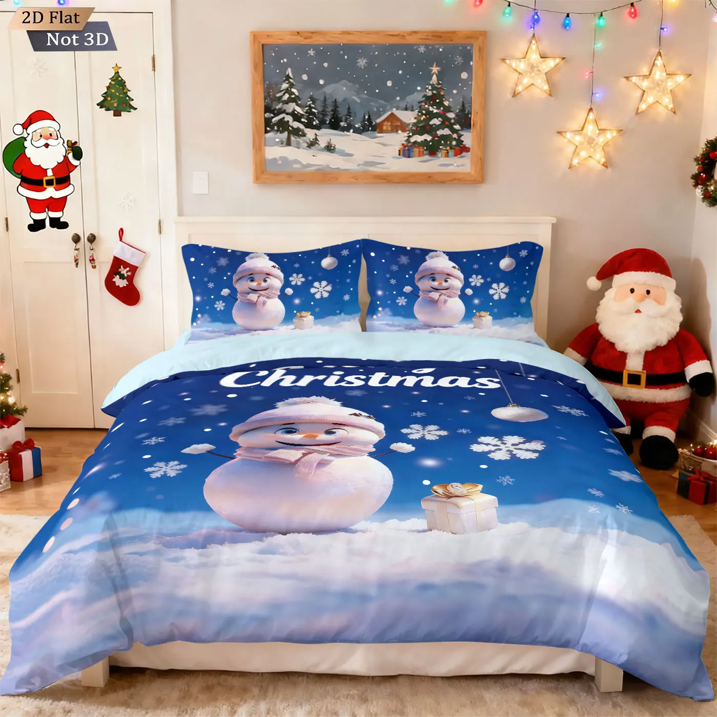 3pcs Merry Christmas Cute Snowman Printed Quilt Set Multi Size Bedrooms Dormitory Bedding Holiday Decoration Machine Washable
3pcs Merry Christmas Cute Snowman Printed Quilt Set Multi Size Bedrooms Dormitory Bedding Holiday Decoration Machine Washable