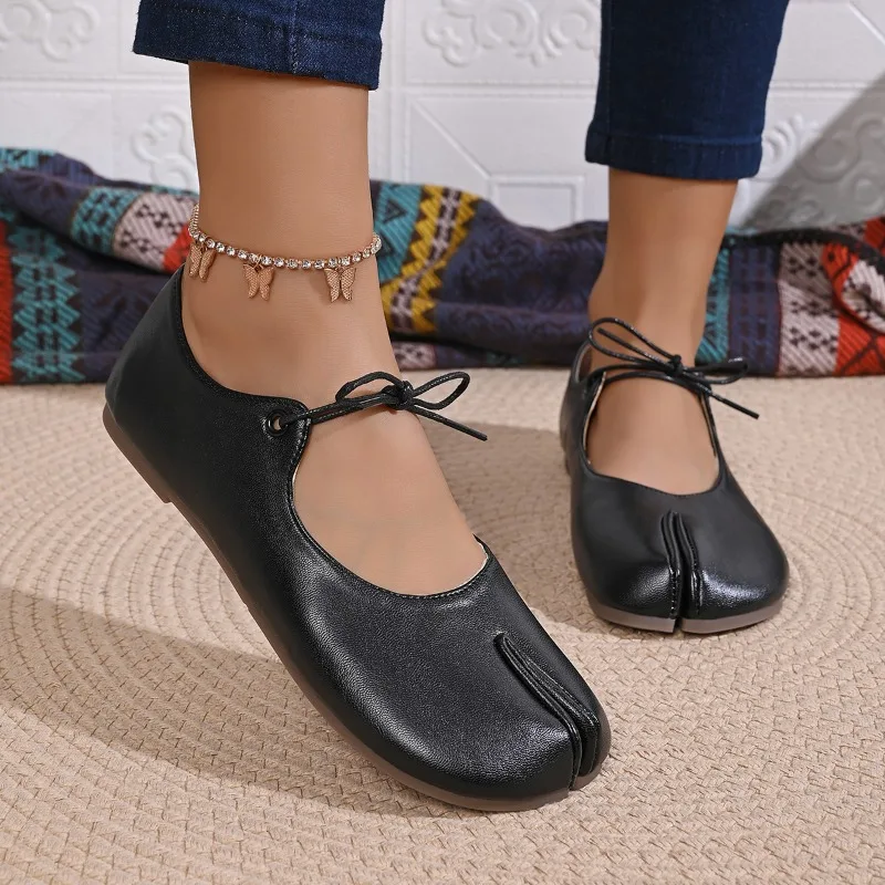 Fashion Soft Leather Split Toe Women Tabi Ballet Flats Spring Autumn Comfortable Walking Lazy Loafers Casual Girls Dance Shoes
Fashion Soft Leather Split Toe Women Tabi Ballet Flats Spring Autumn Comfortable Walking Lazy Loafers Casual Girls Dance Shoes