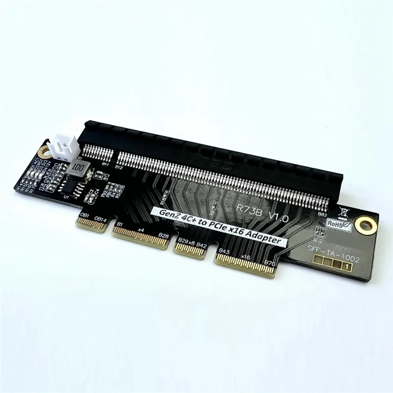 EDSFF 4C+ To Pcie5.0 X16 Adapter Card Gen-Z 4C+ To Pcie X16 Adapter Card Support Gen5 PCI-E 5.0 512Gbps
EDSFF 4C+ To Pcie5.0 X16 Adapter Card Gen-Z 4C+ To Pcie X16 Adapter Card Support Gen5 PCI-E 5.0 512Gbps