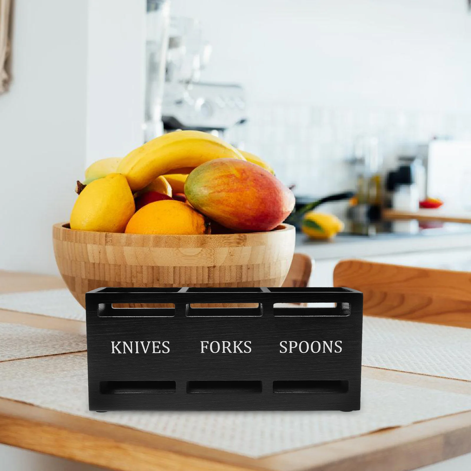 Wood Silverware Holder 3 Section Cutlery Organizer Divided Design Knife Spoon Fork Storage Container Utensil Stand for Kitchen
Wood Silverware Holder 3 Section Cutlery Organizer Divided Design Knife Spoon Fork Storage Container Utensil Stand for Kitchen