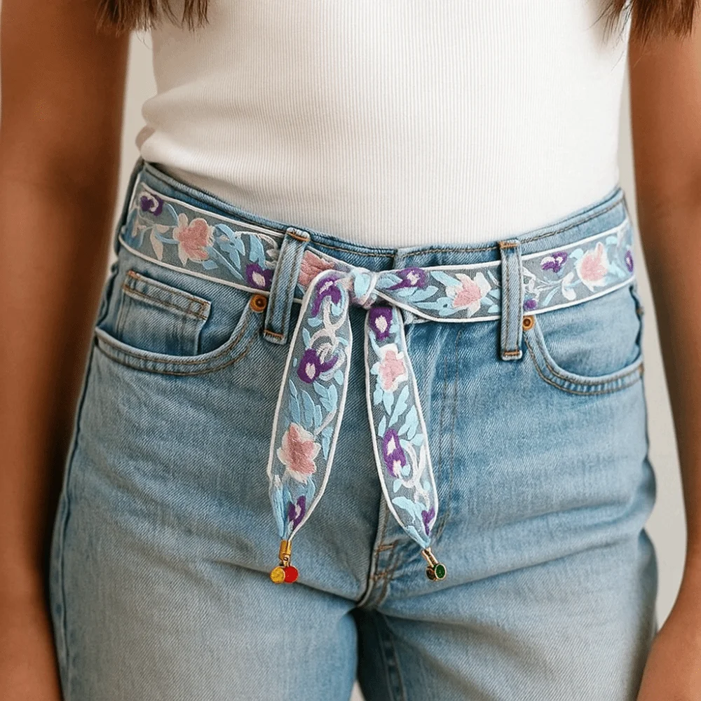Fashion Sweet Embroidered Lace Scarf Ribbon Stripe Floral Scarf Thin Neckerchief Scarf Headband Spring Summer
Fashion Sweet Embroidered Lace Scarf Ribbon Stripe Floral Scarf Thin Neckerchief Scarf Headband Spring Summer
