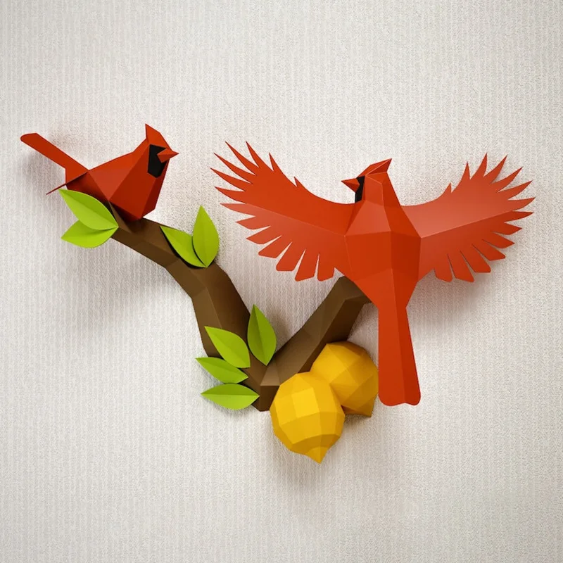 DIY Bird-on-Branch Paper Model - Creative Home Wall Decor, Fun Puzzle Handcraft for Wall Hanging & Background Ornament
DIY Bird-on-Branch Paper Model - Creative Home Wall Decor, Fun Puzzle Handcraft for Wall Hanging & Background Ornament