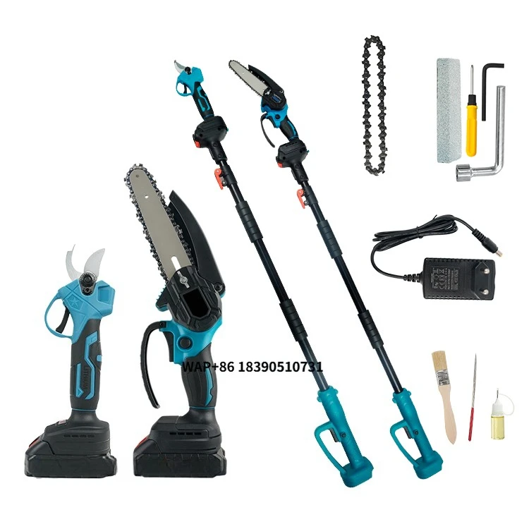Original Factory Lithium Battery Powered 2000mAh Long Reach High Branch Extension Telescopic Pole Cordless Chainsaw Tree Pruner
Original Factory Lithium Battery Powered 2000mAh Long Reach High Branch Extension Telescopic Pole Cordless Chainsaw Tree Pruner