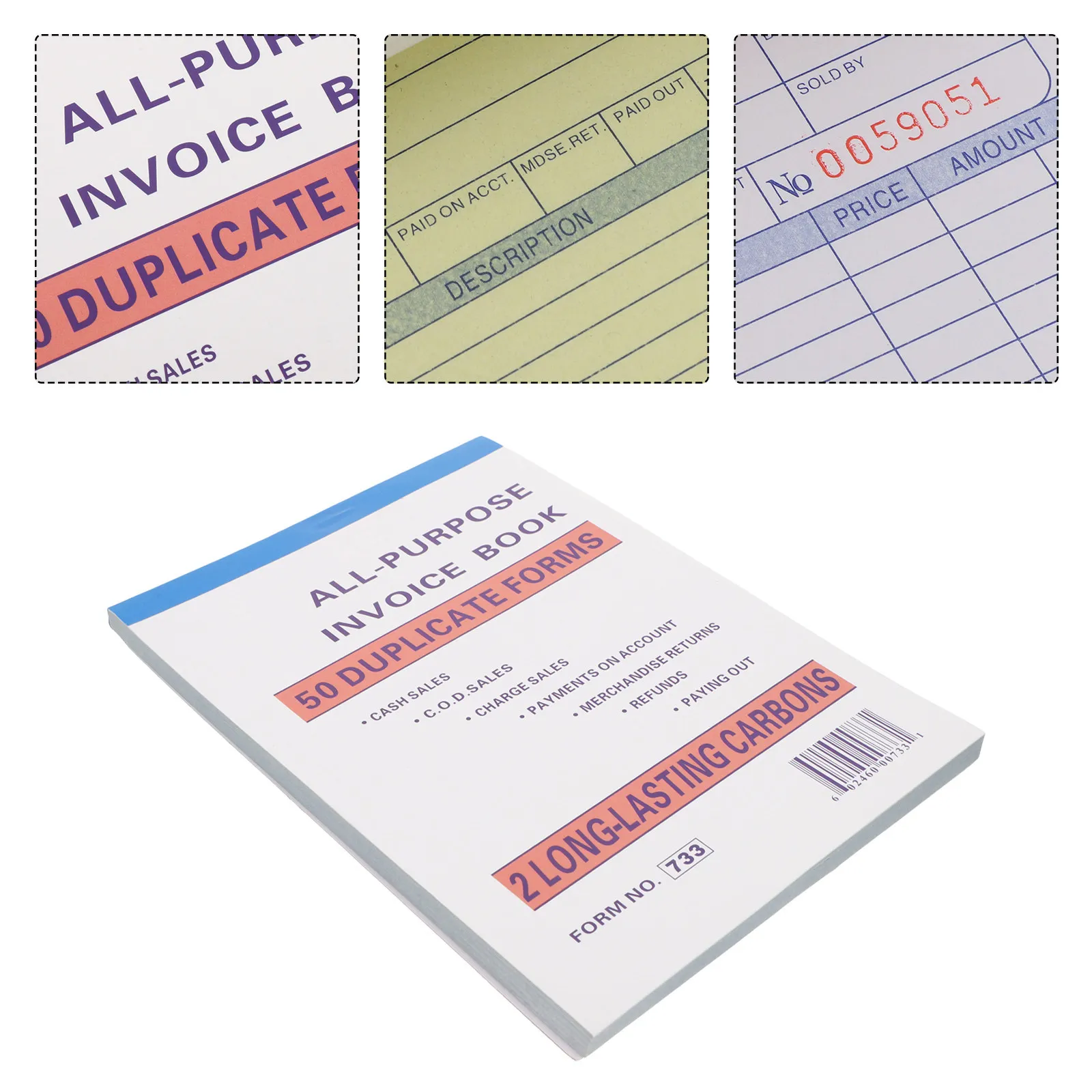 2Pcs Receipt Books Multi-Column Invoice Book for Small Business Order Tracking Purchase Order Record Keeping Trade Receipt Book
2Pcs Receipt Books Multi-Column Invoice Book for Small Business Order Tracking Purchase Order Record Keeping Trade Receipt Book