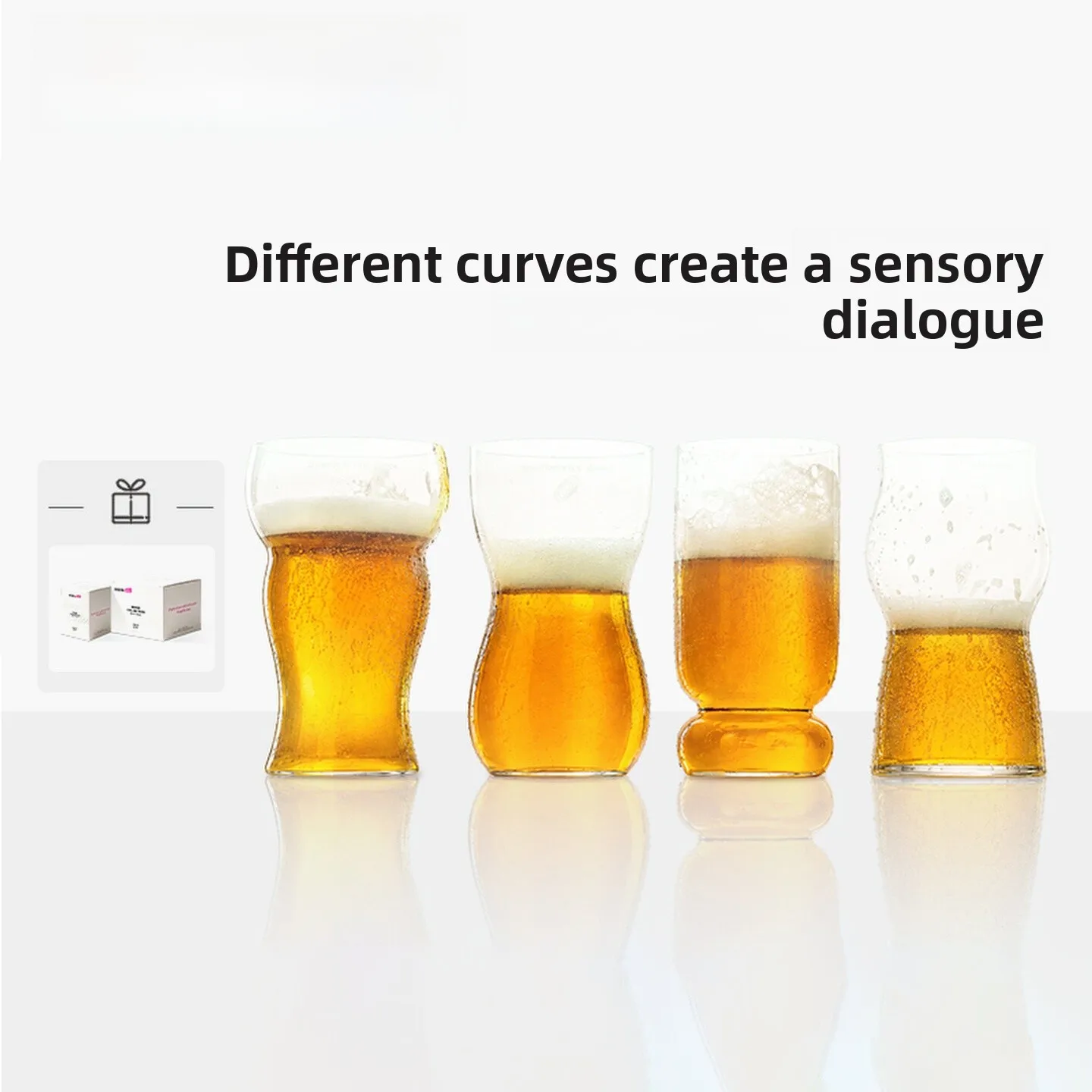 MU16 Sensory Series Premium Beer Glasses Creative Design Trendy Commercially Available High End Personal Use Glass Cups
MU16 Sensory Series Premium Beer Glasses Creative Design Trendy Commercially Available High End Personal Use Glass Cups