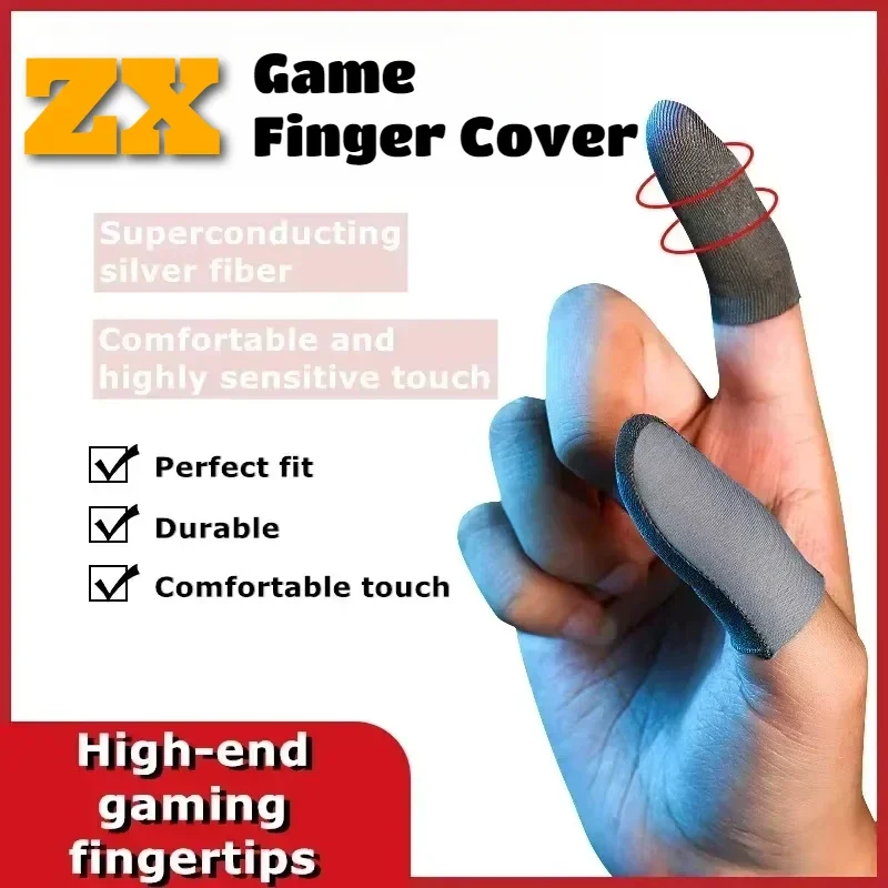 1 Pair High-end Mobile Phone Ultra-thin Gaming Sweat-Proof Finger Cover Fingertip Gloves Game Non-slip Touch Screen Thumb Sleeve
1 Pair High-end Mobile Phone Ultra-thin Gaming Sweat-Proof Finger Cover Fingertip Gloves Game Non-slip Touch Screen Thumb Sleeve