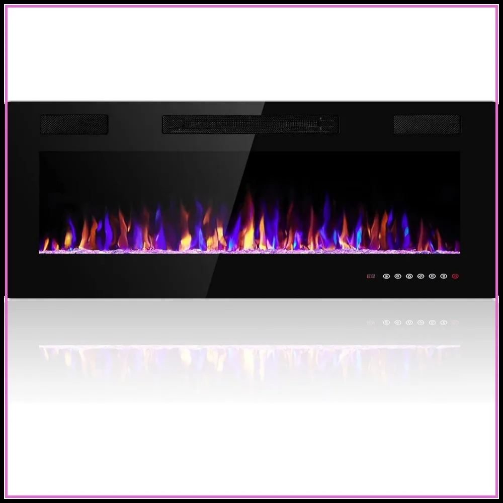 36 Inch Electric Fireplace Insert Ultra-Thin Recessed Wall Mounted Heater with Thermostat Remote Control 750/1500W
36 Inch Electric Fireplace Insert Ultra-Thin Recessed Wall Mounted Heater with Thermostat Remote Control 750/1500W