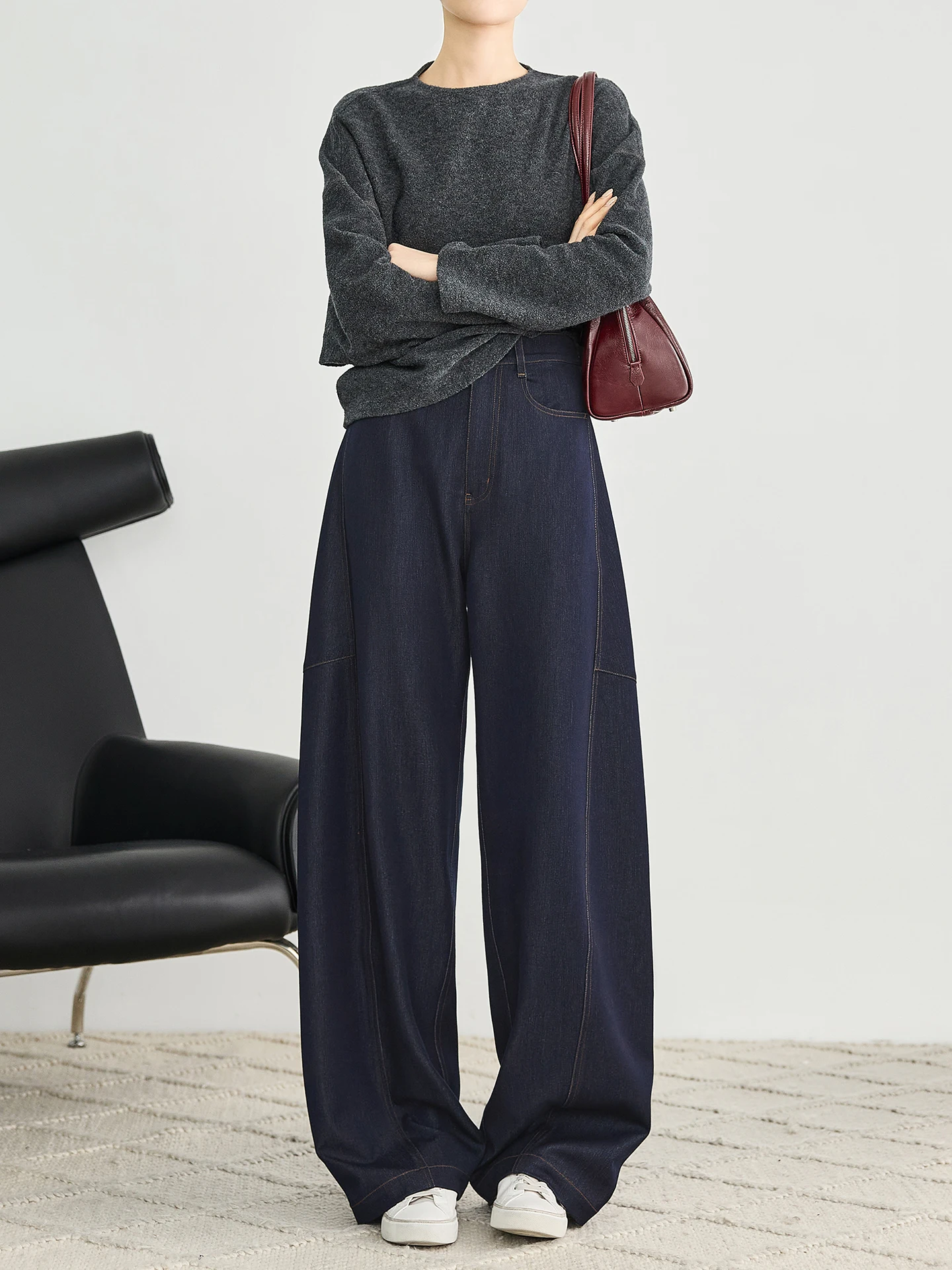 Женские джинсы-бананы с высокой талией, широкими штанинами, синие, из денима, с изогнутым кроем, повседневные, весенние, из хлопка со стрейчем, в стиле ретро
Женские джинсы-бананы с высокой талией, широкими штанинами, синие, из денима, с изогнутым кроем, повседневные, весенние, из хлопка со стрейчем, в стиле ретро