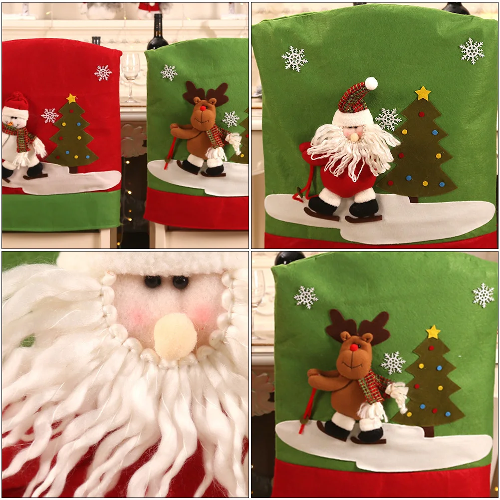 2Pcs Christmas Chair Back Covers Xmas Chair Protector Creative Cloth Cover for Banquet Ceremony Home Dining Room
2Pcs Christmas Chair Back Covers Xmas Chair Protector Creative Cloth Cover for Banquet Ceremony Home Dining Room
