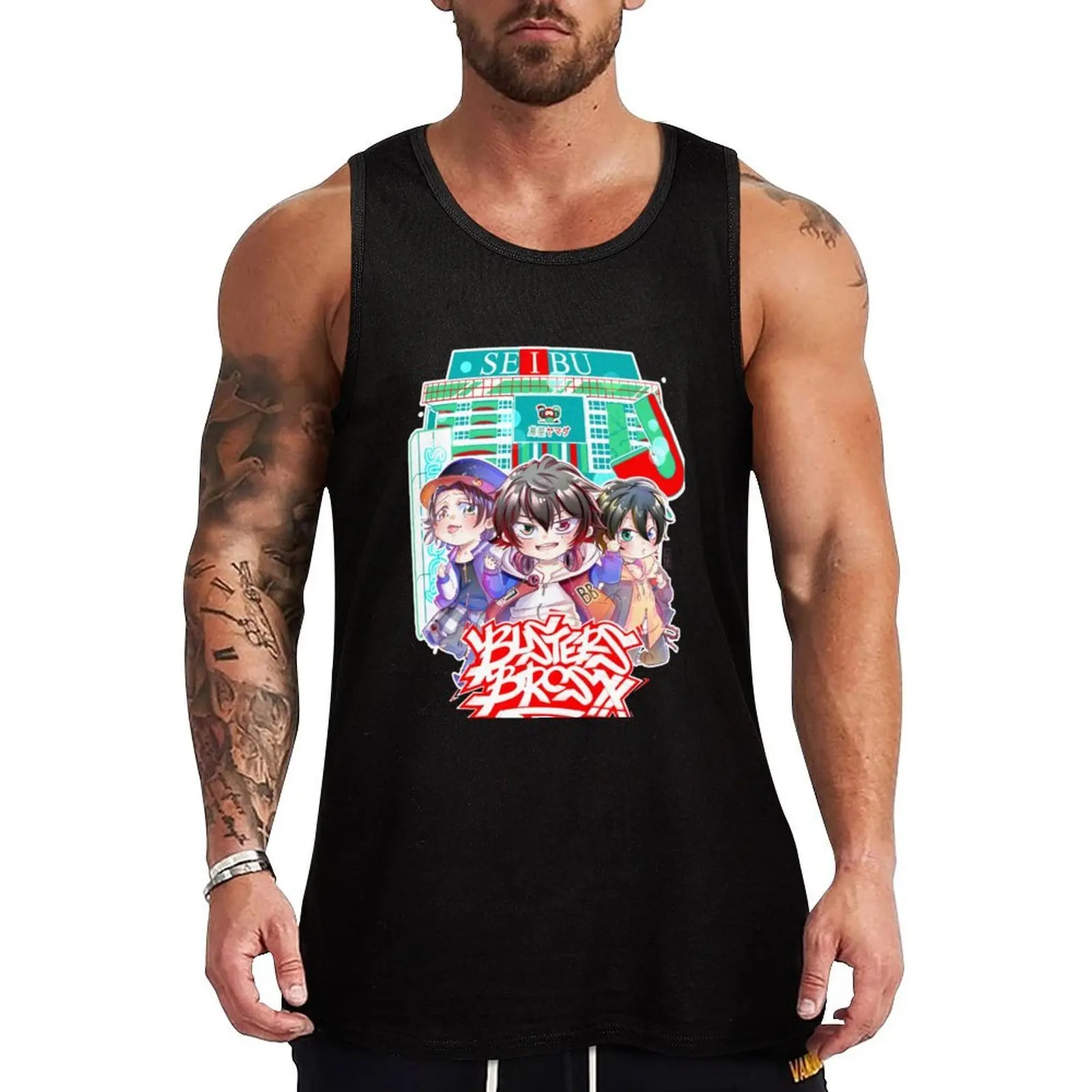 Buster Bros !!! Tank Top Male vest Sleeveless men summer
Buster Bros !!! Tank Top Male vest Sleeveless men summer