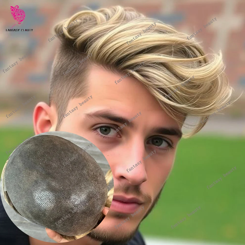 4T613# Ombre Blonde 30mm Wave/Straight Super Natural Hairline Undetectable Vloop Men Toupee 0.06mm PU Human Hair Pieces Grey Wig
4T613# Ombre Blonde 30mm Wave/Straight Super Natural Hairline Undetectable Vloop Men Toupee 0.06mm PU Human Hair Pieces Grey Wig