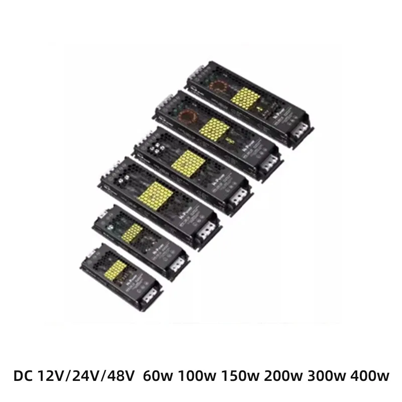 12V/24V LED Power Supply AC 220V to DC Slim Transformer 60W 100w 200w Super Thin Converter for LED Strip Light Bulb LED Driver
12V/24V LED Power Supply AC 220V to DC Slim Transformer 60W 100w 200w Super Thin Converter for LED Strip Light Bulb LED Driver