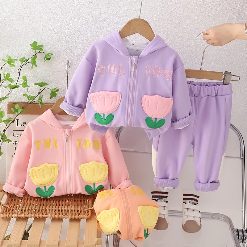 Girls' Autumn Suit 2024 New Baby Cartoon Flower Pocket Spring and Autumn Outer Wear Two-piece Suit Fashion
Girls' Autumn Suit 2024 New Baby Cartoon Flower Pocket Spring and Autumn Outer Wear Two-piece Suit Fashion