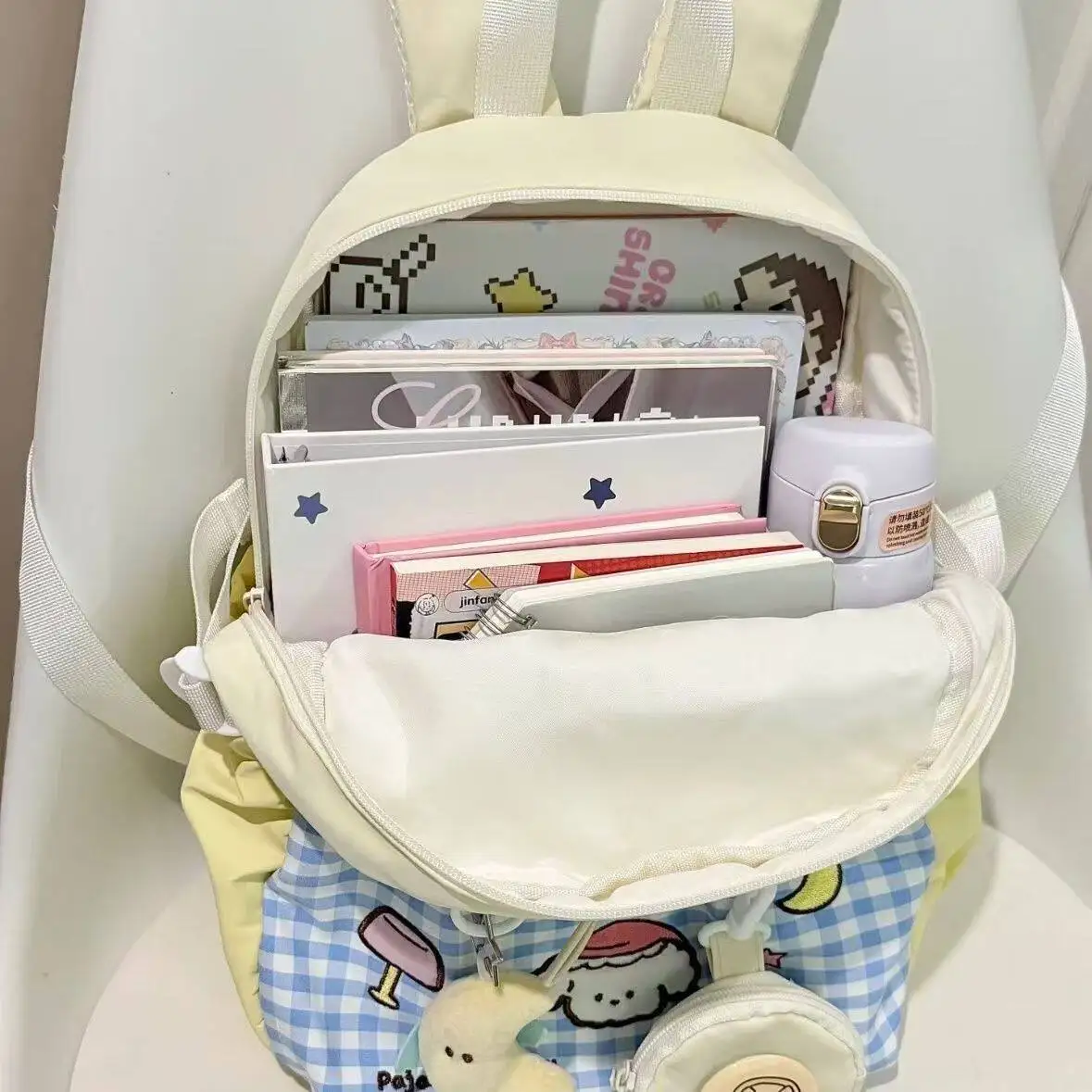 Cute backpack for girls, suitable for primary and middle school students, teenagers, kawaii backpack, college-style aesthetic ba
Cute backpack for girls, suitable for primary and middle school students, teenagers, kawaii backpack, college-style aesthetic ba