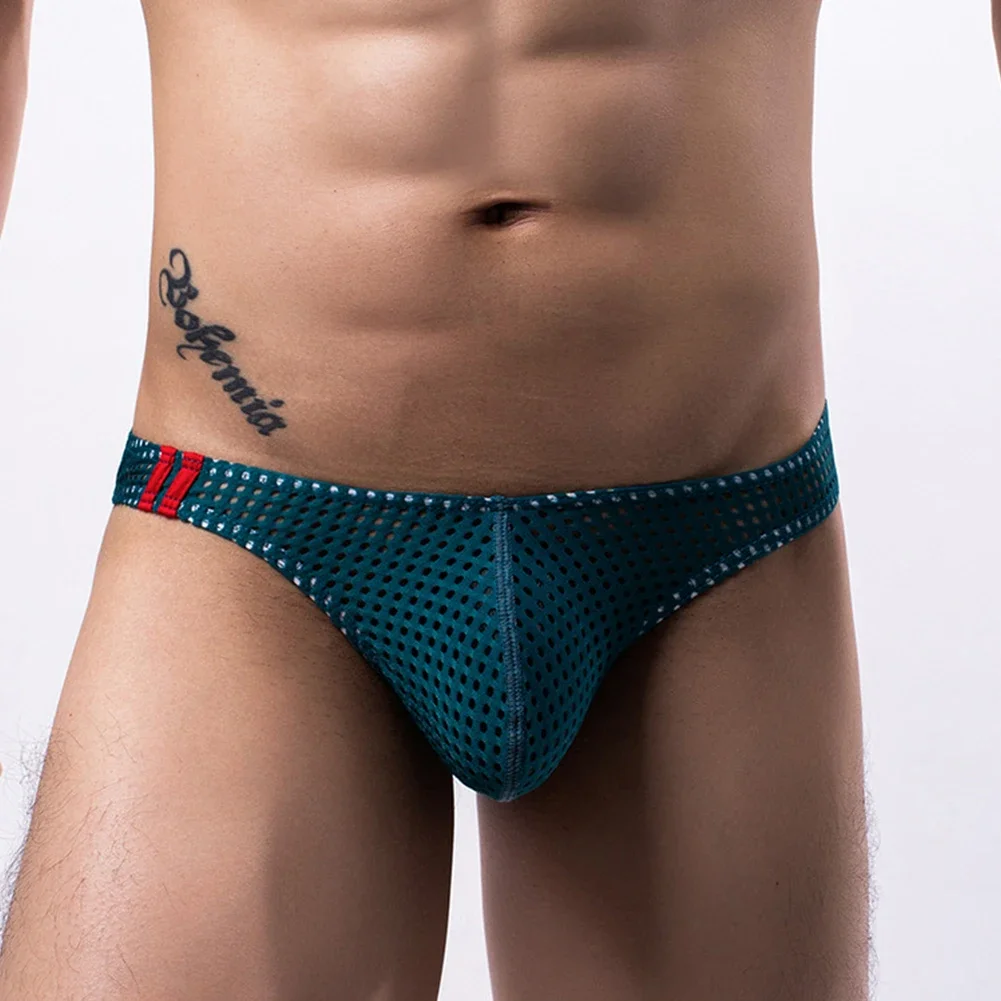 Sexy Men Fine Mesh See Through Thong Briefs U Convex Pouch Panties Breathable Moisture Underpants Low Waist Underwear Bikini
Sexy Men Fine Mesh See Through Thong Briefs U Convex Pouch Panties Breathable Moisture Underpants Low Waist Underwear Bikini