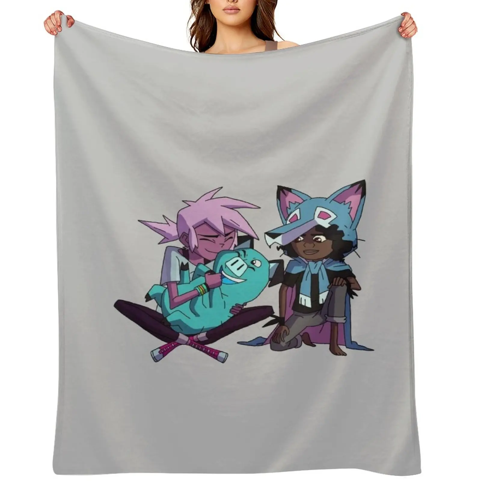 Kipo, Wolf & Mandu - Kipo And The Age Of Wonderbeasts Throw Blanket Flannels Decorative Beds Softest Decoratives Blankets
Kipo, Wolf & Mandu - Kipo And The Age Of Wonderbeasts Throw Blanket Flannels Decorative Beds Softest Decoratives Blankets