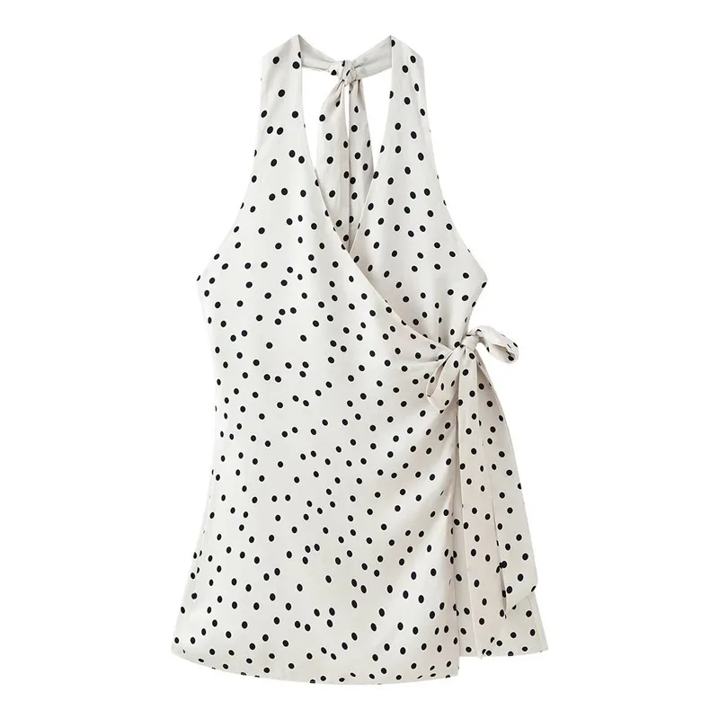Withered 2026 Spring New Women's Fashion Sexy Spicy Girl Polka Point Hanging Neck Dress Woman Clothes Dress Elegant Party Dresse
Withered 2026 Spring New Women's Fashion Sexy Spicy Girl Polka Point Hanging Neck Dress Woman Clothes Dress Elegant Party Dresse