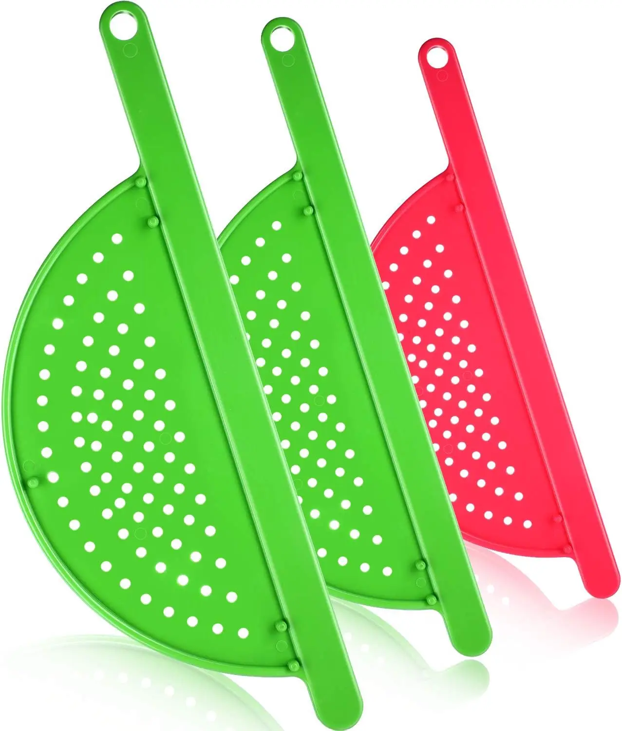 3 Pieces Pot Drainer with Handle Hand Held Pan Pot Strainer Plastic Pot Side Strainer Pasta Pot Drainers for Noddles Fruit Veggies and More, Fits up to 9 Inches
3 Pieces Pot Drainer with Handle Hand Held Pan Pot Strainer Plastic Pot Side Strainer Pasta Pot Drainers for Noddles Fruit Veggies and More, Fits up to 9 Inches