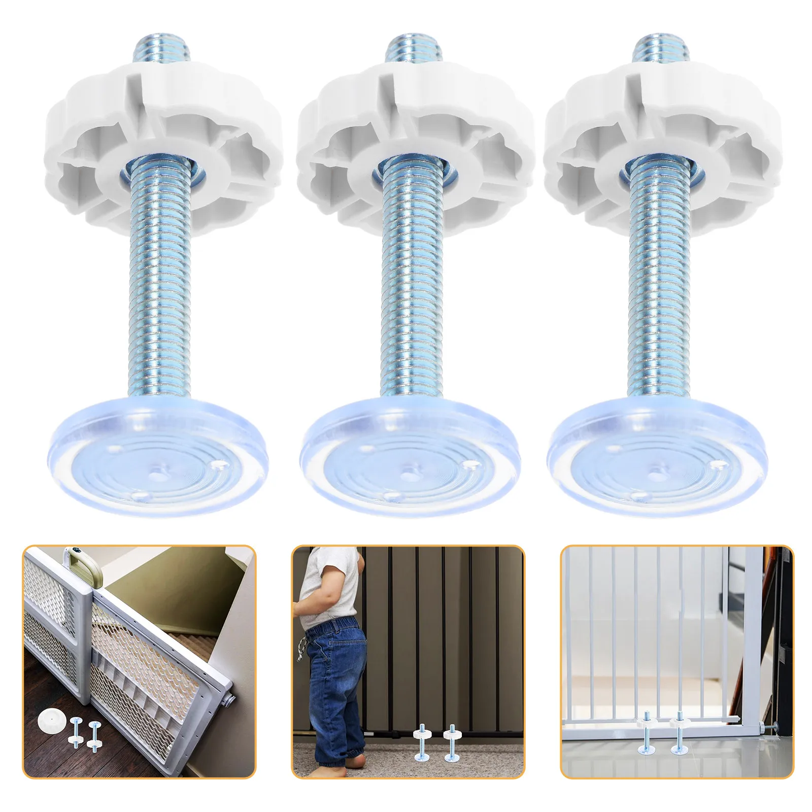 4Pcs Baby Gate Replacement Parts Kit Adjustable Safety Gate Hardware Screws Bolts Stairway Mount Adhesive Wall
4Pcs Baby Gate Replacement Parts Kit Adjustable Safety Gate Hardware Screws Bolts Stairway Mount Adhesive Wall