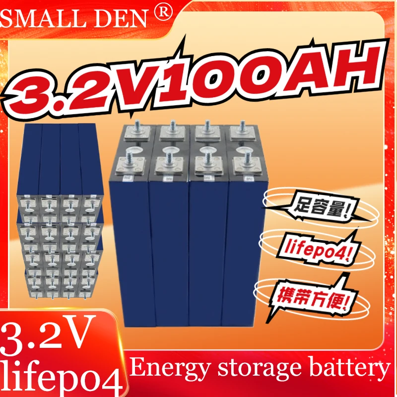 3.2V 100Ah Lifepo4 Battery Cells Brand New Rechargeable Pack Grade A 12V 24V for RV EV Home Storage System
3.2V 100Ah Lifepo4 Battery Cells Brand New Rechargeable Pack Grade A 12V 24V for RV EV Home Storage System