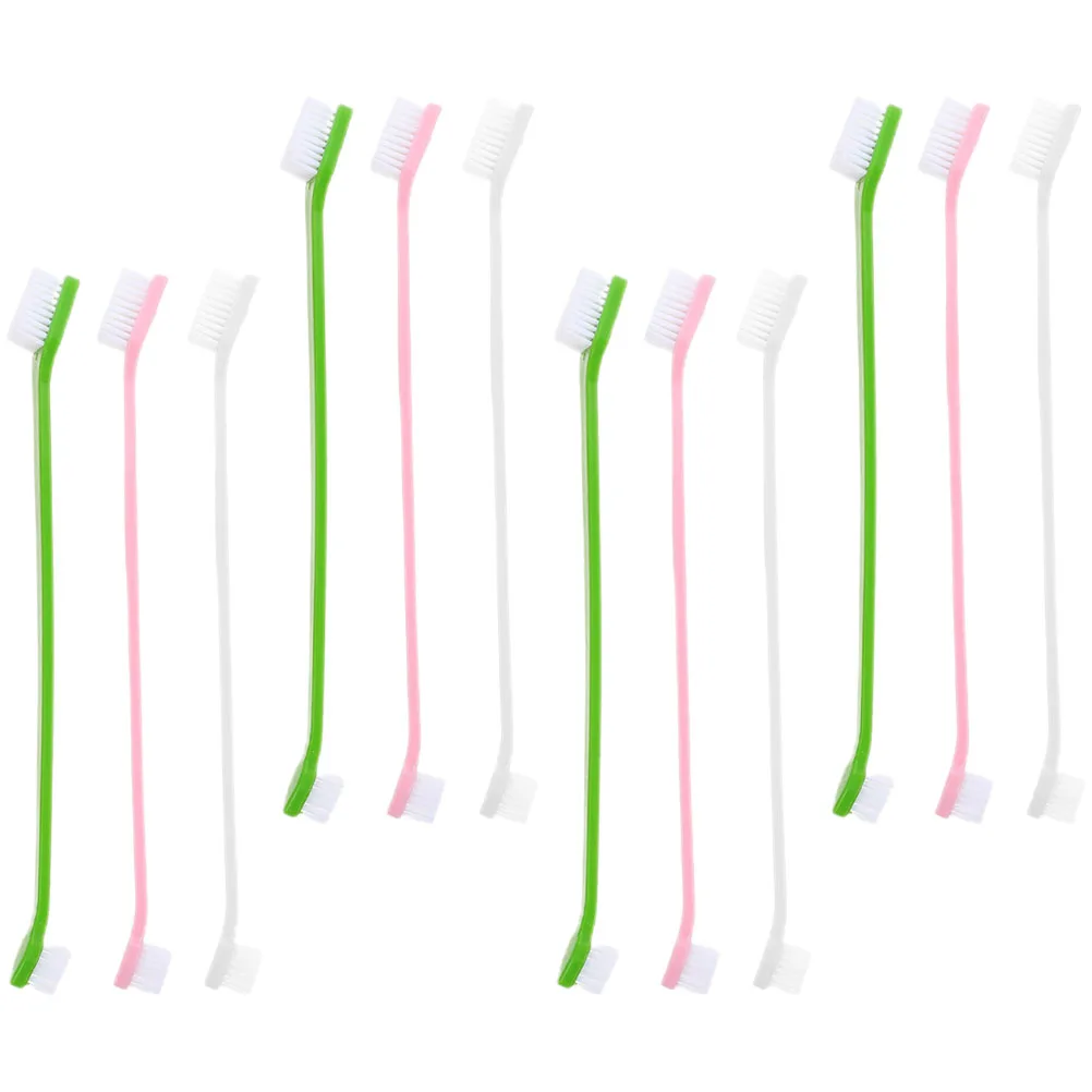 12pcs Toothbrush Dog Toothbrushes Double Head Soft Large Small Brush for Dogs Teeth Cleaning Dental Care Dog Supplies
12pcs Toothbrush Dog Toothbrushes Double Head Soft Large Small Brush for Dogs Teeth Cleaning Dental Care Dog Supplies