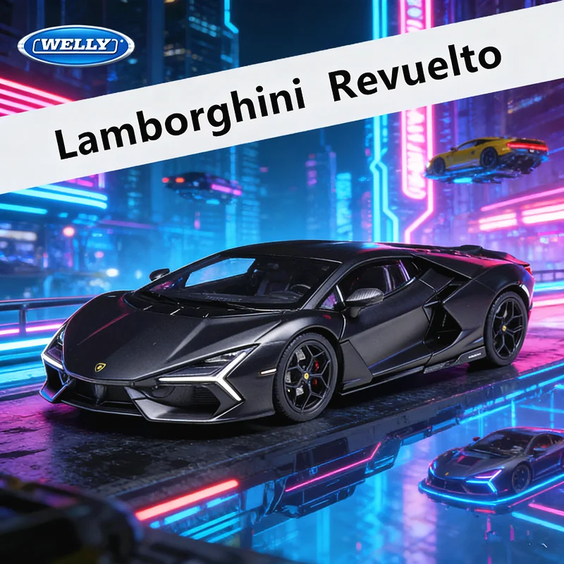 Модель спортивного автомобиля Welly 1:24 Lamborghini Revuelto из сплава, литая под давлением, металлическая модель гоночного автомобиля для трека, имитация, детские подарки
Модель спортивного автомобиля Welly 1:24 Lamborghini Revuelto из сплава, литая под давлением, металлическая модель гоночного автомобиля для трека, имитация, детские подарки