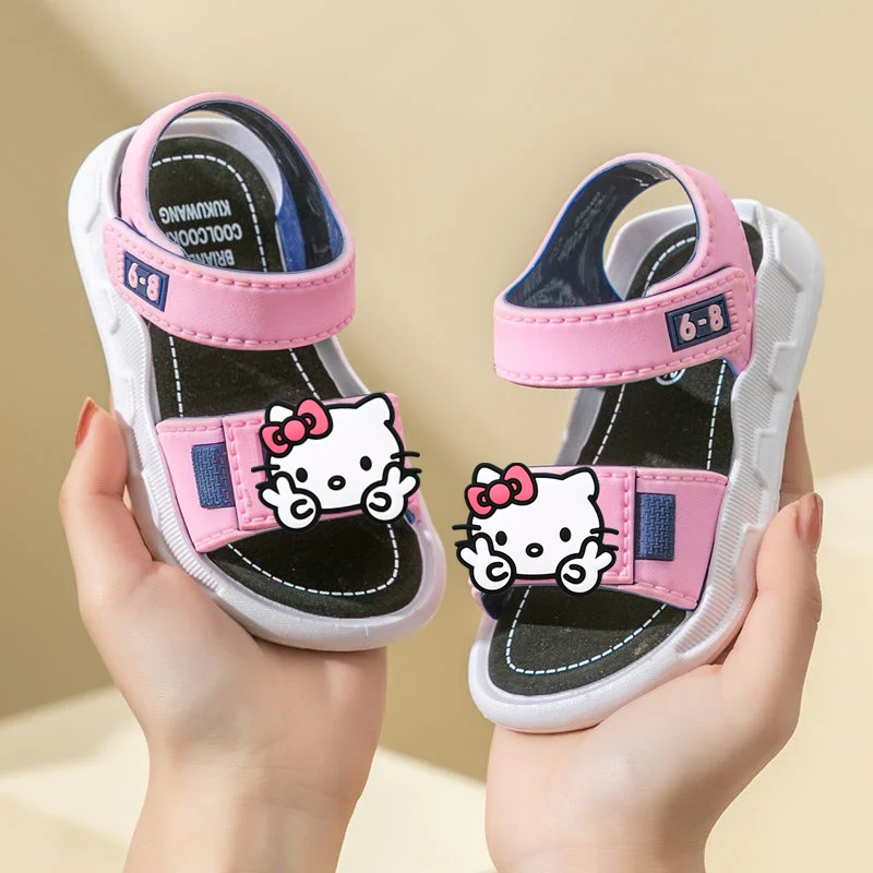Летние детские сандалии 2026 года, новинка, обувь для малышей Hello Kitty, мягкие пляжные тапочки с подошвой Cinnamon Light для младенцев
Летние детские сандалии 2026 года, новинка, обувь для малышей Hello Kitty, мягкие пляжные тапочки с подошвой Cinnamon Light для младенцев