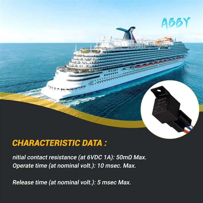 ABBY-5Pcs 12V/30A медное автомобильное морское реле и 5-жильный разъем жгута проводов
ABBY-5Pcs 12V/30A медное автомобильное морское реле и 5-жильный разъем жгута проводов