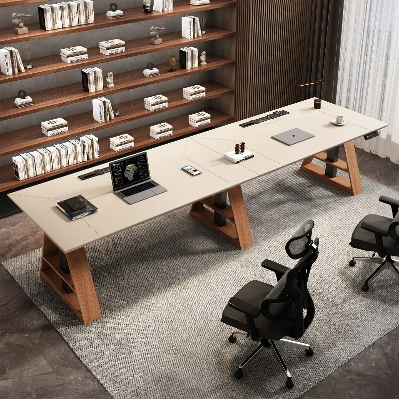 Nordic Creative Smart Electric Lift Desk Modern Designer Computer Gaming Desks Solid Wood Saddle Leather Office Furniture FYCD
Nordic Creative Smart Electric Lift Desk Modern Designer Computer Gaming Desks Solid Wood Saddle Leather Office Furniture FYCD