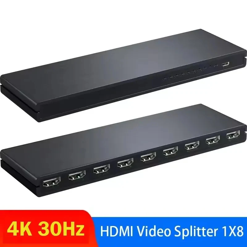4K 1x8 HDMI Splitter Audio Video Distributor Converter for DVD Xbox PS4 Laptop PC To TV Monitor 1 in 8 Out Copy Mode Display
4K 1x8 HDMI Splitter Audio Video Distributor Converter for DVD Xbox PS4 Laptop PC To TV Monitor 1 in 8 Out Copy Mode Display