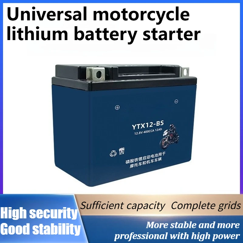 12.8V Motorcycle Lithium Battery LiFePO4 Battery High Performance Long Life Fast Charging for Yamaha for Suzuki Scooters
12.8V Motorcycle Lithium Battery LiFePO4 Battery High Performance Long Life Fast Charging for Yamaha for Suzuki Scooters