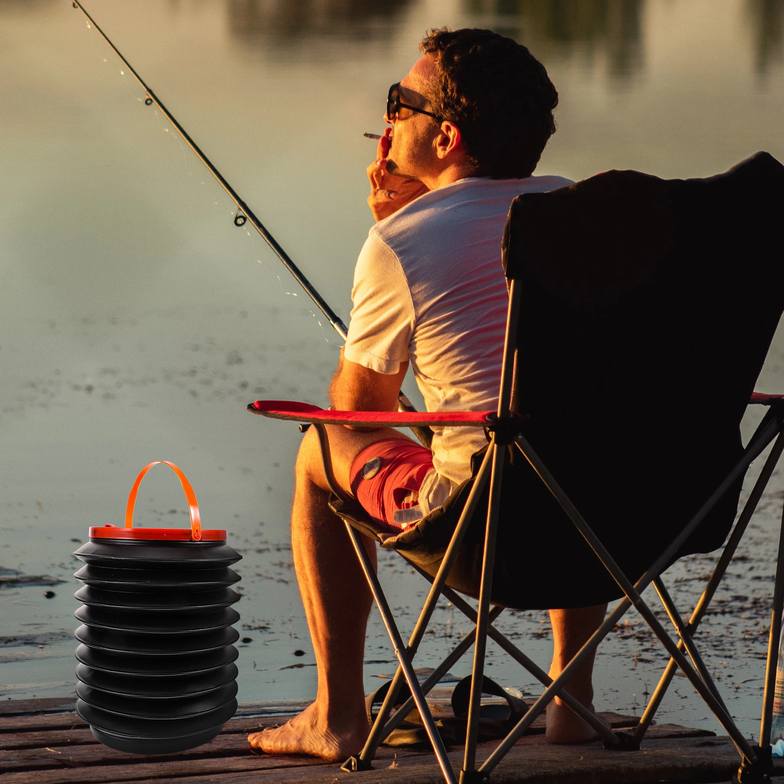 Folding Trash Can 4L Collapsible Bucket with Lid for Camping Picnic BBQ Fishing Large Capacity Water Container Outdoor Bucket
Folding Trash Can 4L Collapsible Bucket with Lid for Camping Picnic BBQ Fishing Large Capacity Water Container Outdoor Bucket