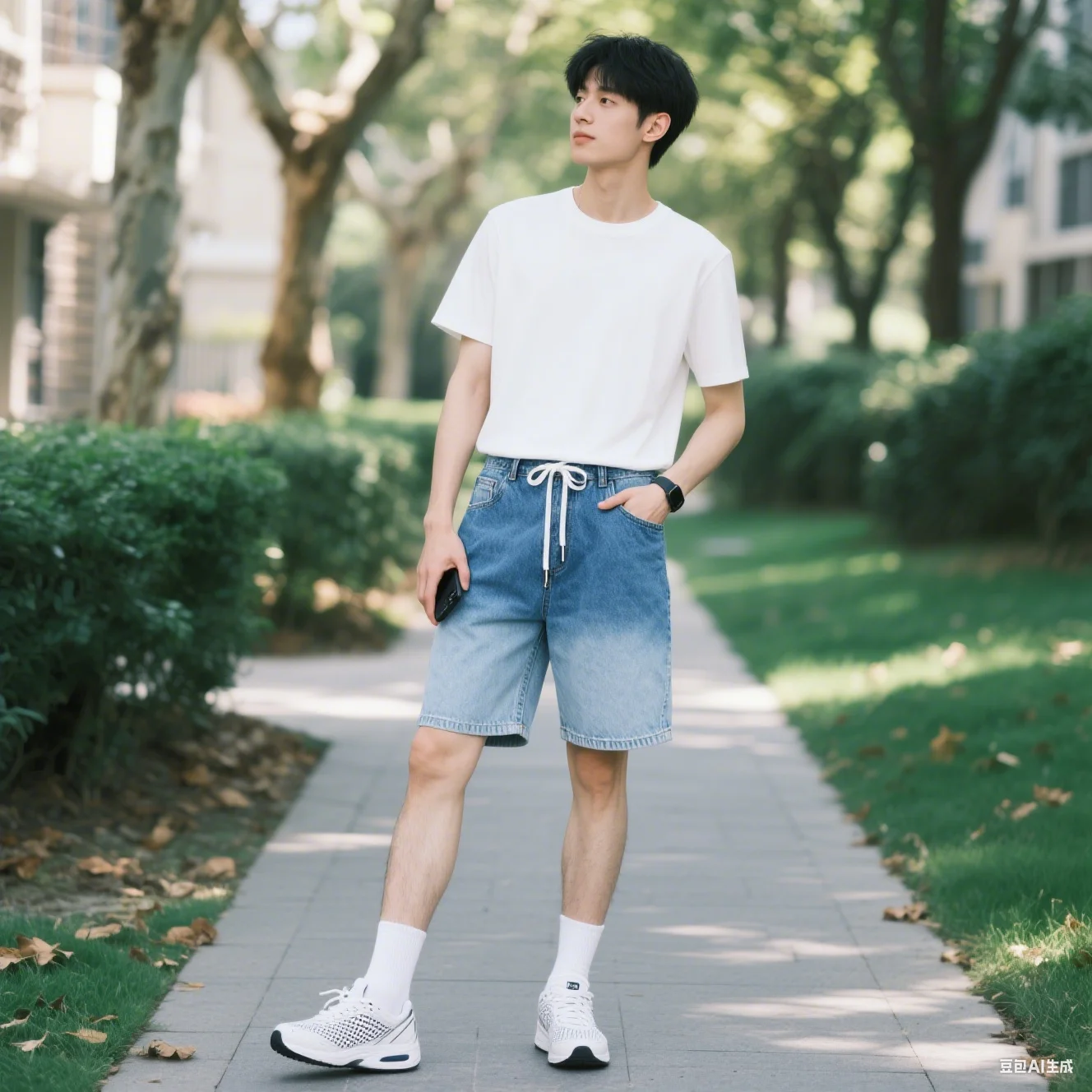2025 Summer Men's Gradient Design Jeans Loose Men's Wide Legs Knee Shorts New Washed Denim Drawstring Elastic Waist Shorts
2025 Summer Men's Gradient Design Jeans Loose Men's Wide Legs Knee Shorts New Washed Denim Drawstring Elastic Waist Shorts