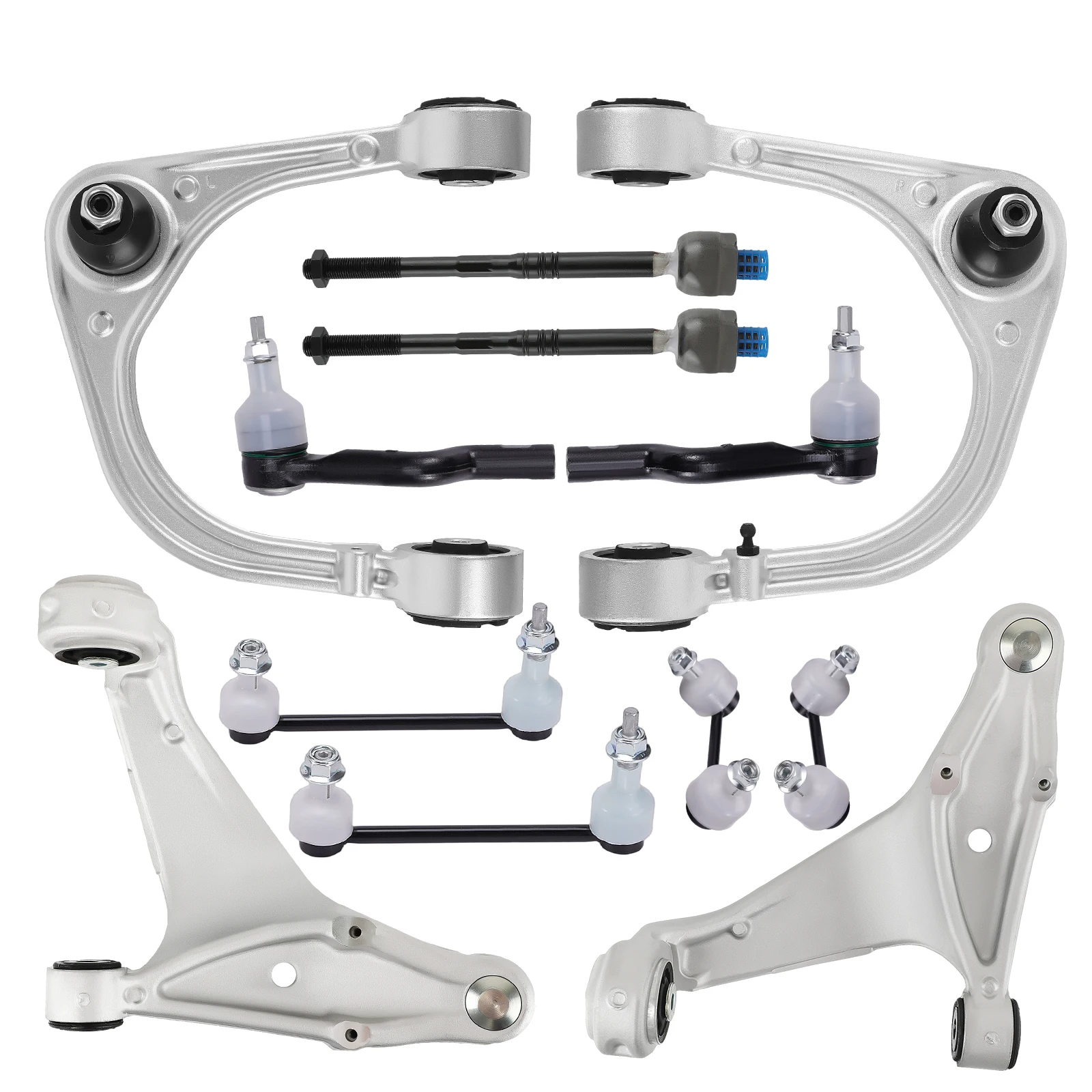 Front Control Arms w/ Ball Joint Tierods For 2008-2014 Cadillac CTS RWD/2WD
Front Control Arms w/ Ball Joint Tierods For 2008-2014 Cadillac CTS RWD/2WD
