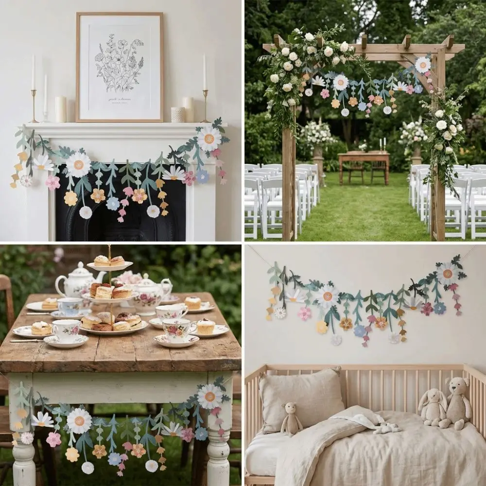 Double Sided Flower Paper Banner Spring Theme Floral Leaf Flower Leaves Garland Romantic Cartoon Party Scene Prop Wedding Decor
Double Sided Flower Paper Banner Spring Theme Floral Leaf Flower Leaves Garland Romantic Cartoon Party Scene Prop Wedding Decor