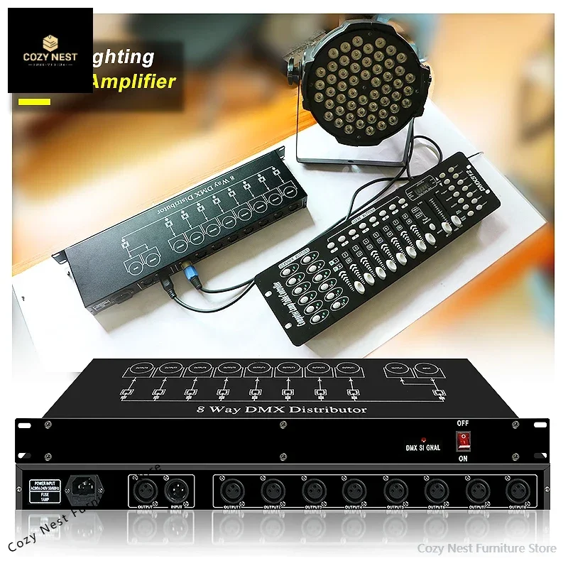 SHTX Premium Stage Light Equipment Проводной 4-полосный разветвитель DMX для пар/лучей света 8-полосный усилитель сигнала DMX512
SHTX Premium Stage Light Equipment Проводной 4-полосный разветвитель DMX для пар/лучей света 8-полосный усилитель сигнала DMX512