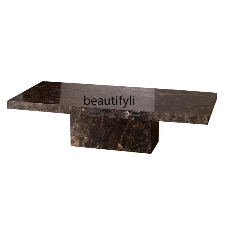 pg46Italian light luxury natural marble coffee table living room designer Nordic modern minimalist
pg46Italian light luxury natural marble coffee table living room designer Nordic modern minimalist