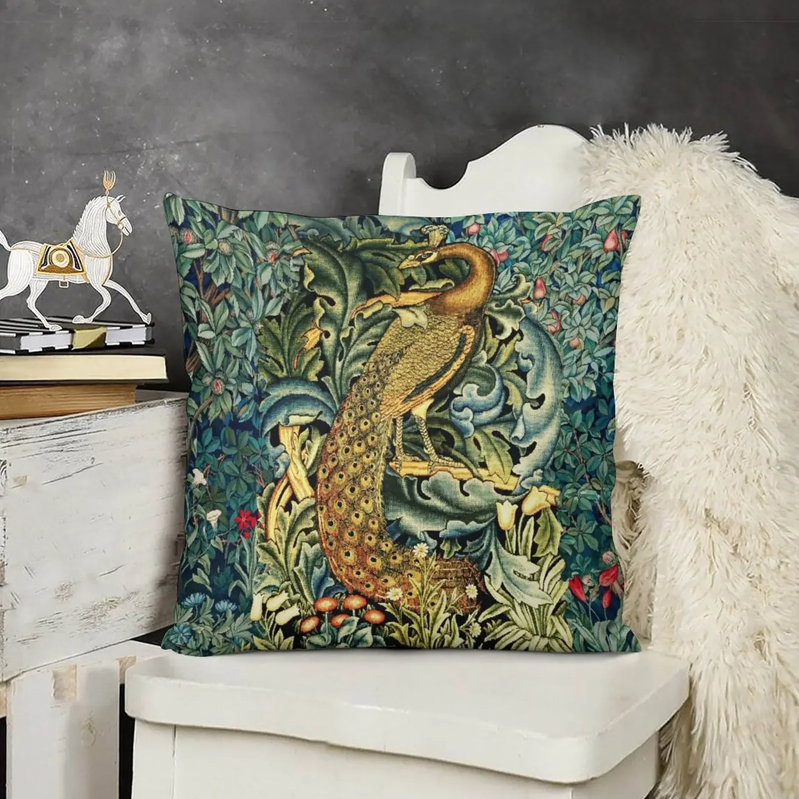 GREENERY, FOREST ANIMALS ,PEACOCK WITH ACANTHUS LEAVES Blue Green Floral Throw Pillow New year Luxury Cushion Cover pillow
GREENERY, FOREST ANIMALS ,PEACOCK WITH ACANTHUS LEAVES Blue Green Floral Throw Pillow New year Luxury Cushion Cover pillow